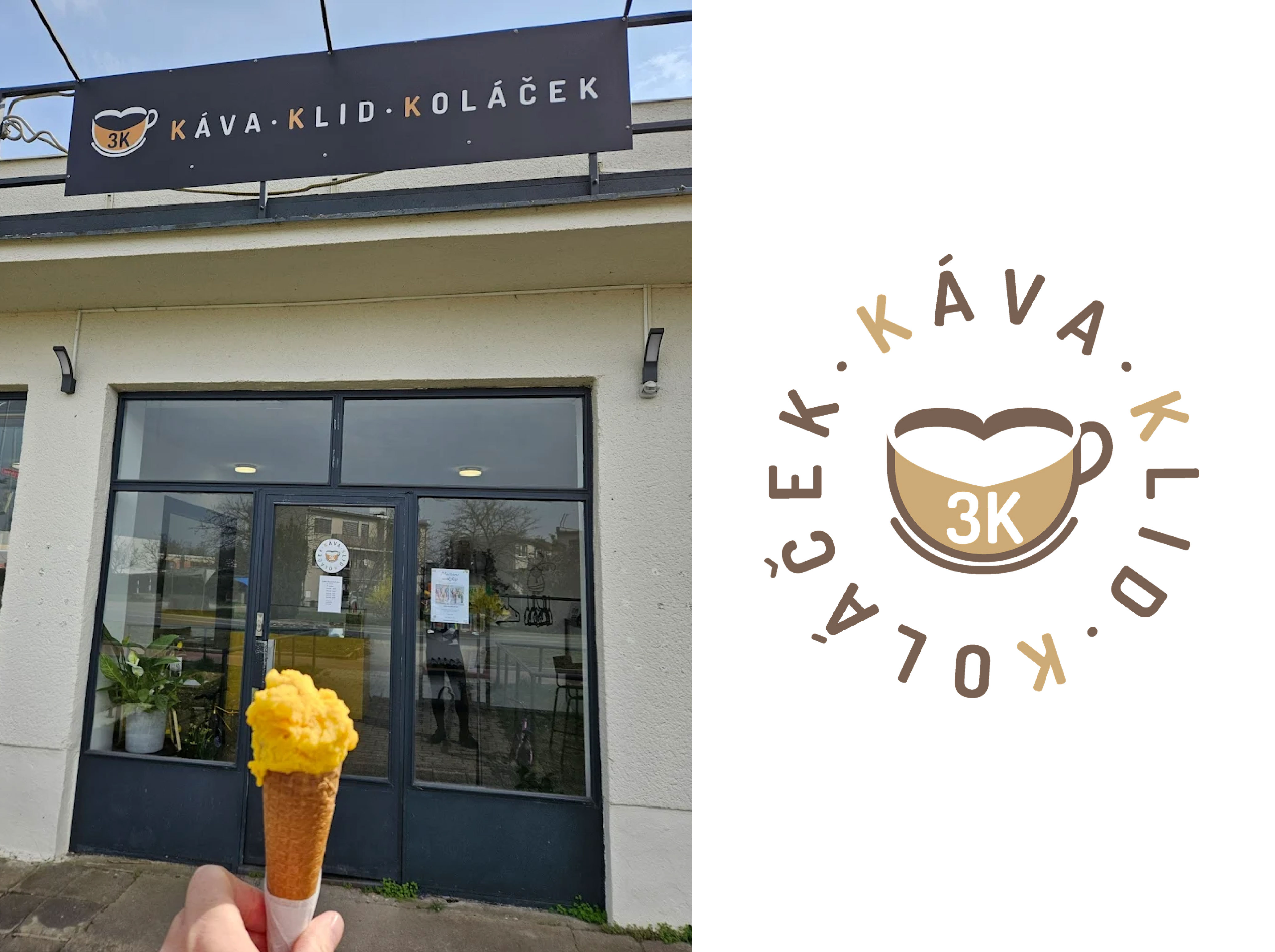 Káva, Klid, Koláček — Logo